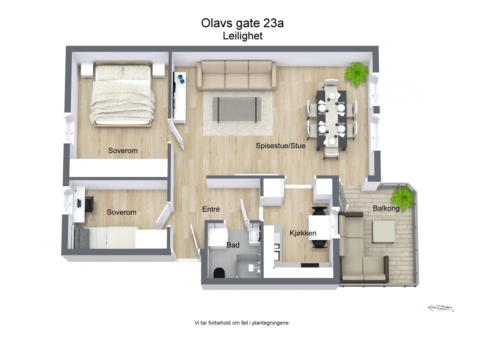 Plantegning Galleribilde