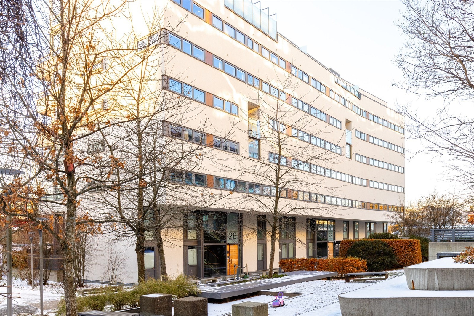 Sameiet har også flere sittegrupper på fellesområdene som beboerne kan benytte seg av. Galleribilde