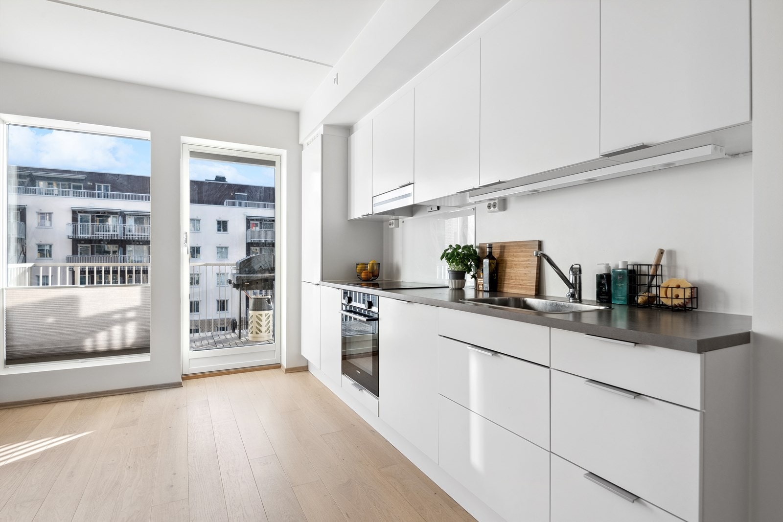 Det er avtrekk via balansert anlegg. Galleribilde