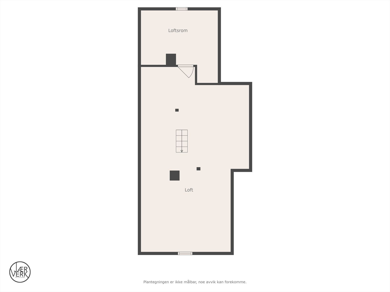 Plantegning loft Galleribilde