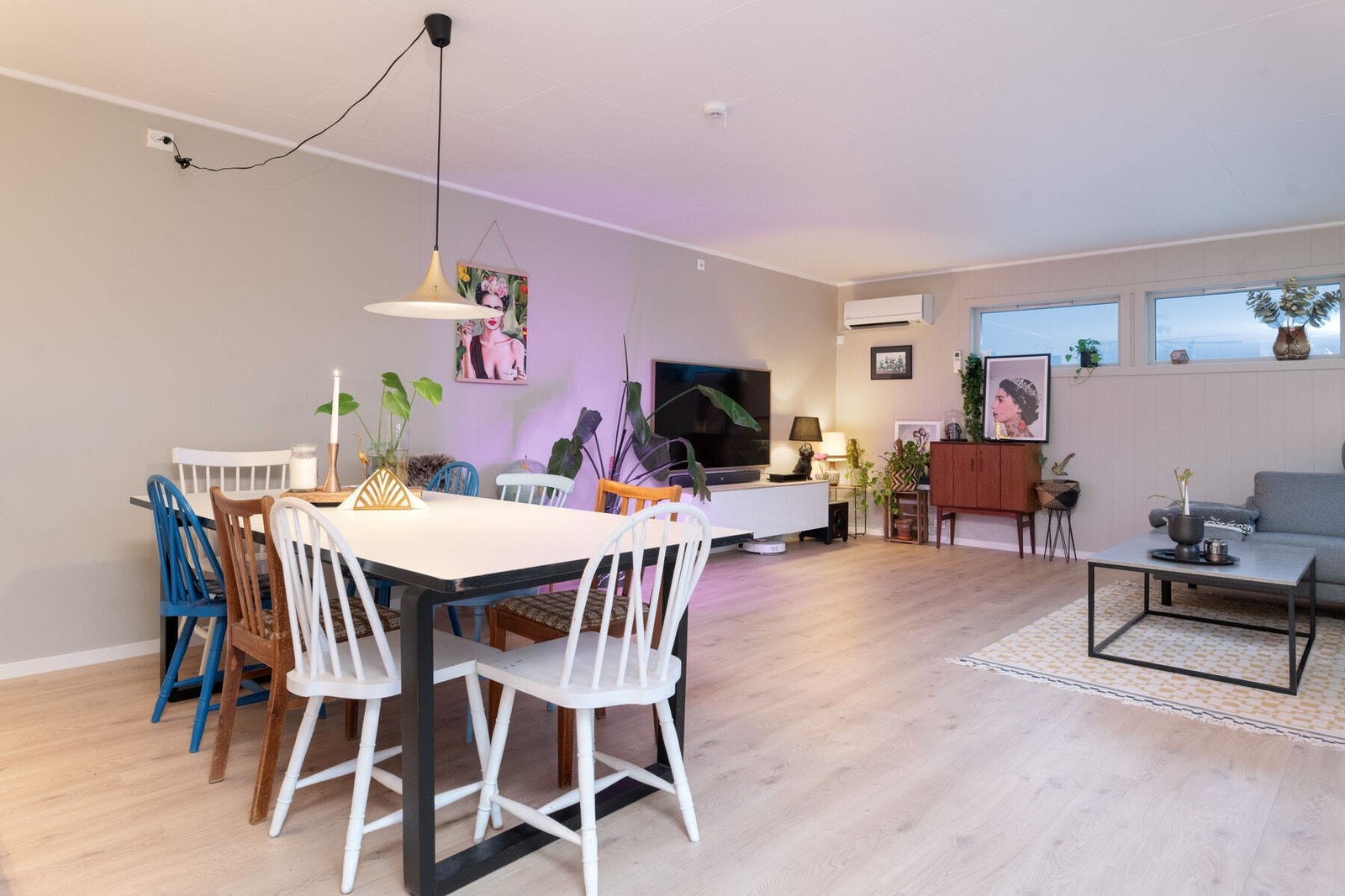 Her er det god plass til møblering av spisestue. Galleribilde