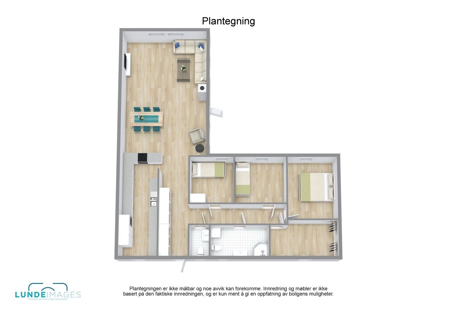 Plantegning 3D - ikke målbar Galleribilde