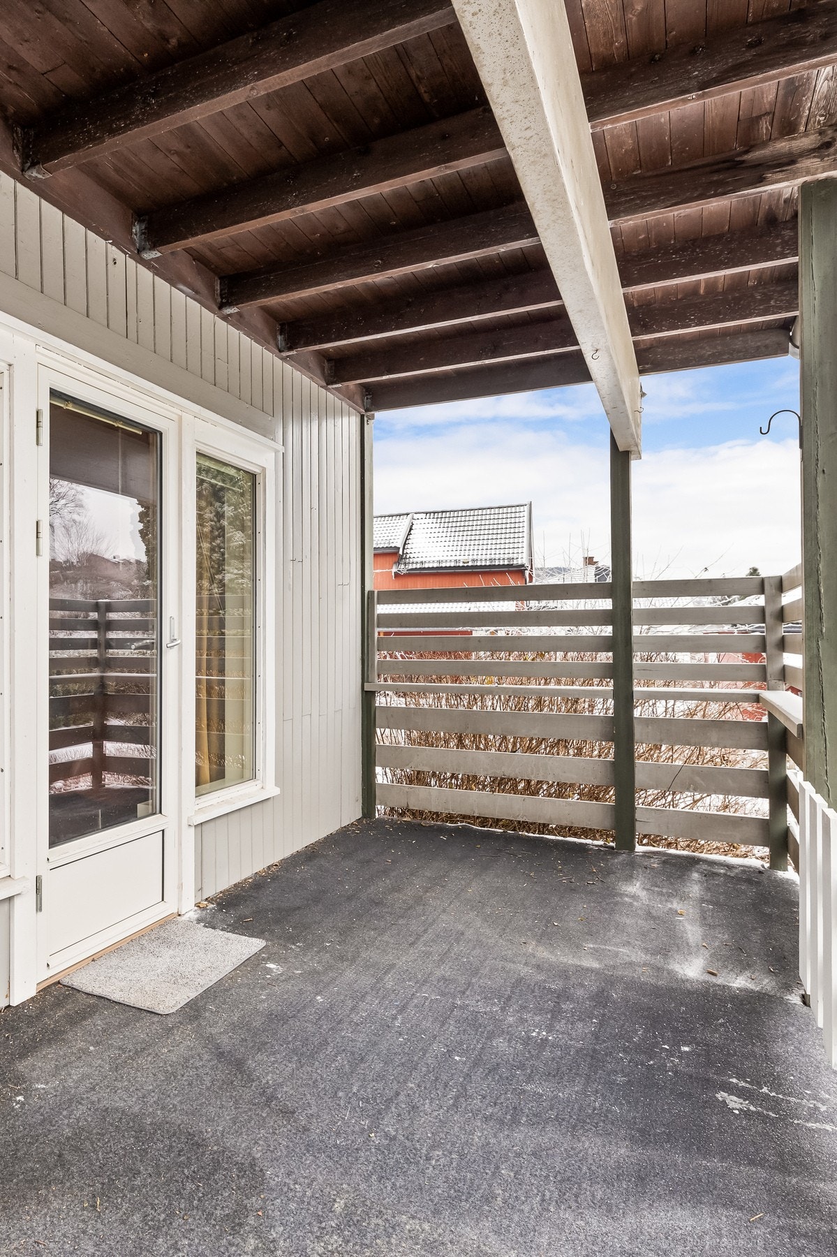 Terrassen er delvis overbygget. Galleribilde