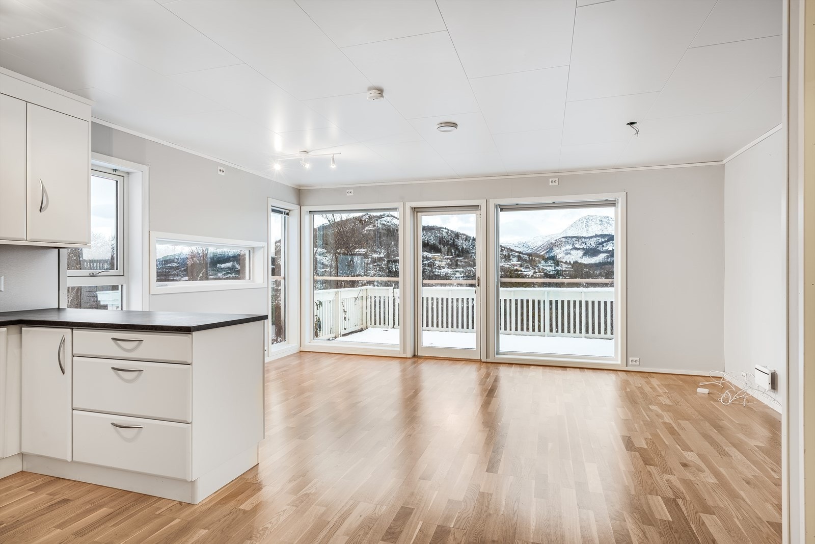 Rommet får rikelig med lysinnslipp fra store vindusflater i øst og nord. Galleribilde