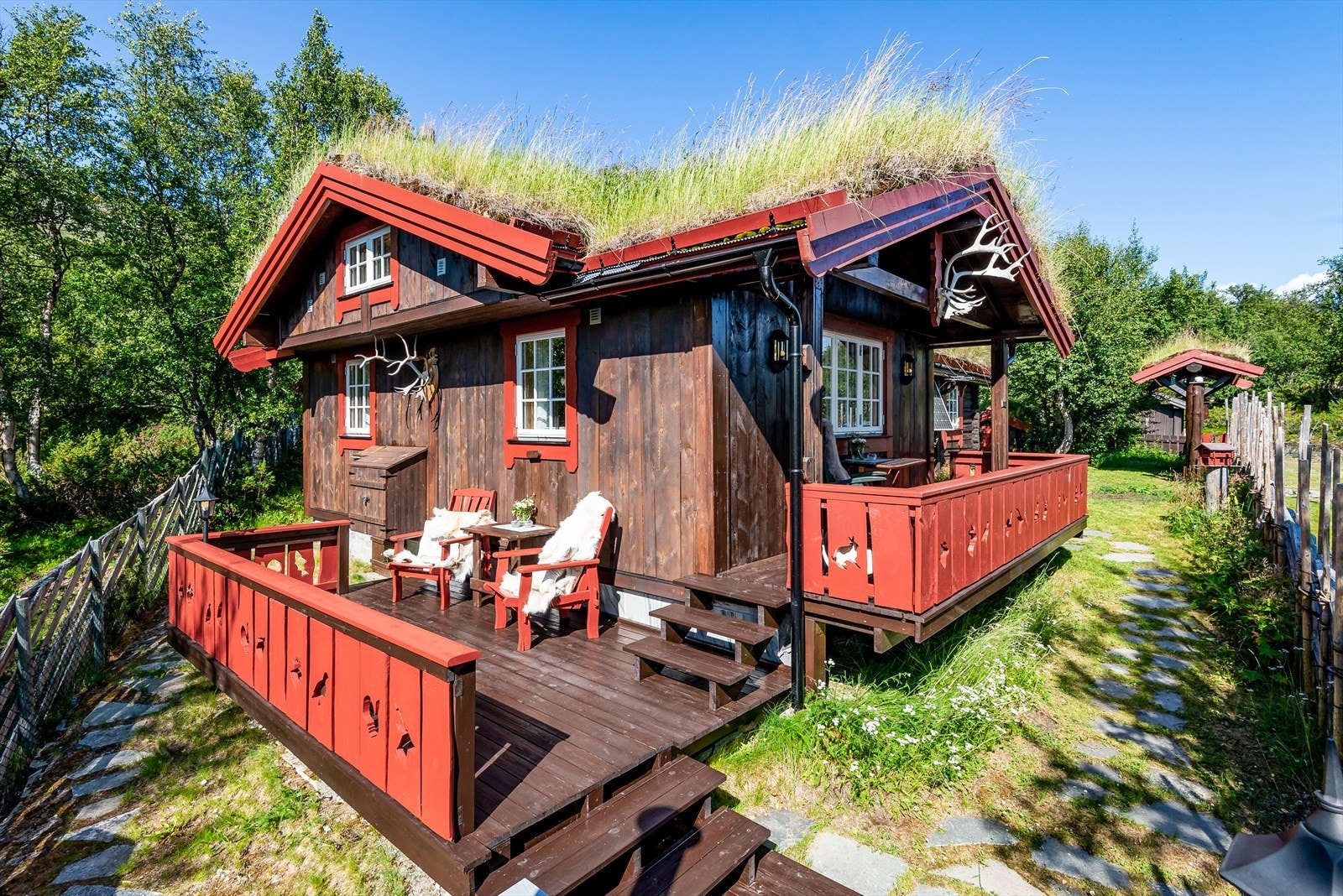 Fine terrassearealer. Galleribilde