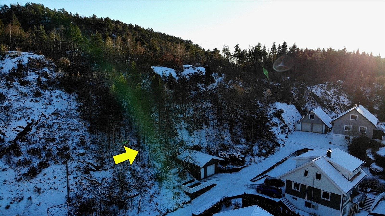 Skinnarsmoen - oversikt tomt Galleribilde