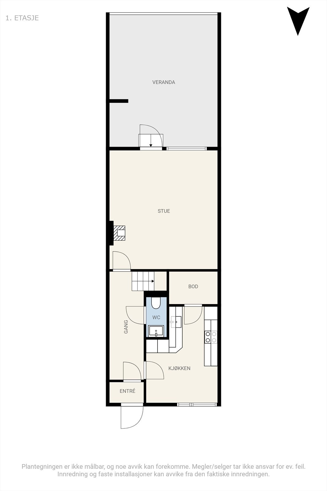 Plantegning 1.etasje Galleribilde