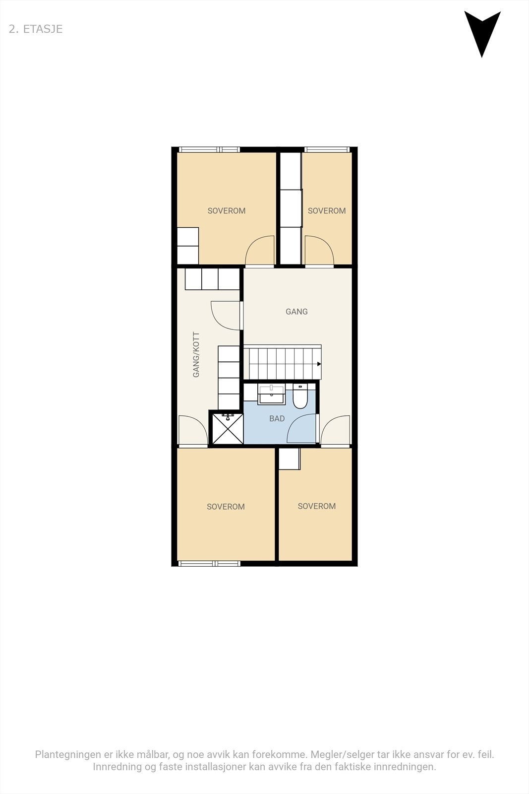 Plantegning 2.etasje Galleribilde