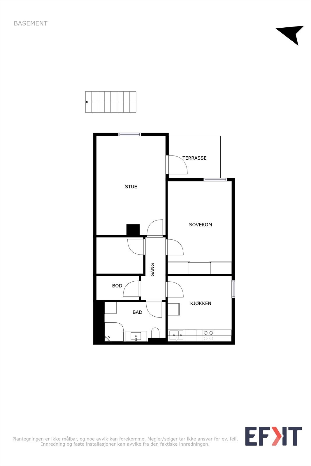 Plantegning u.etg/hybel Galleribilde