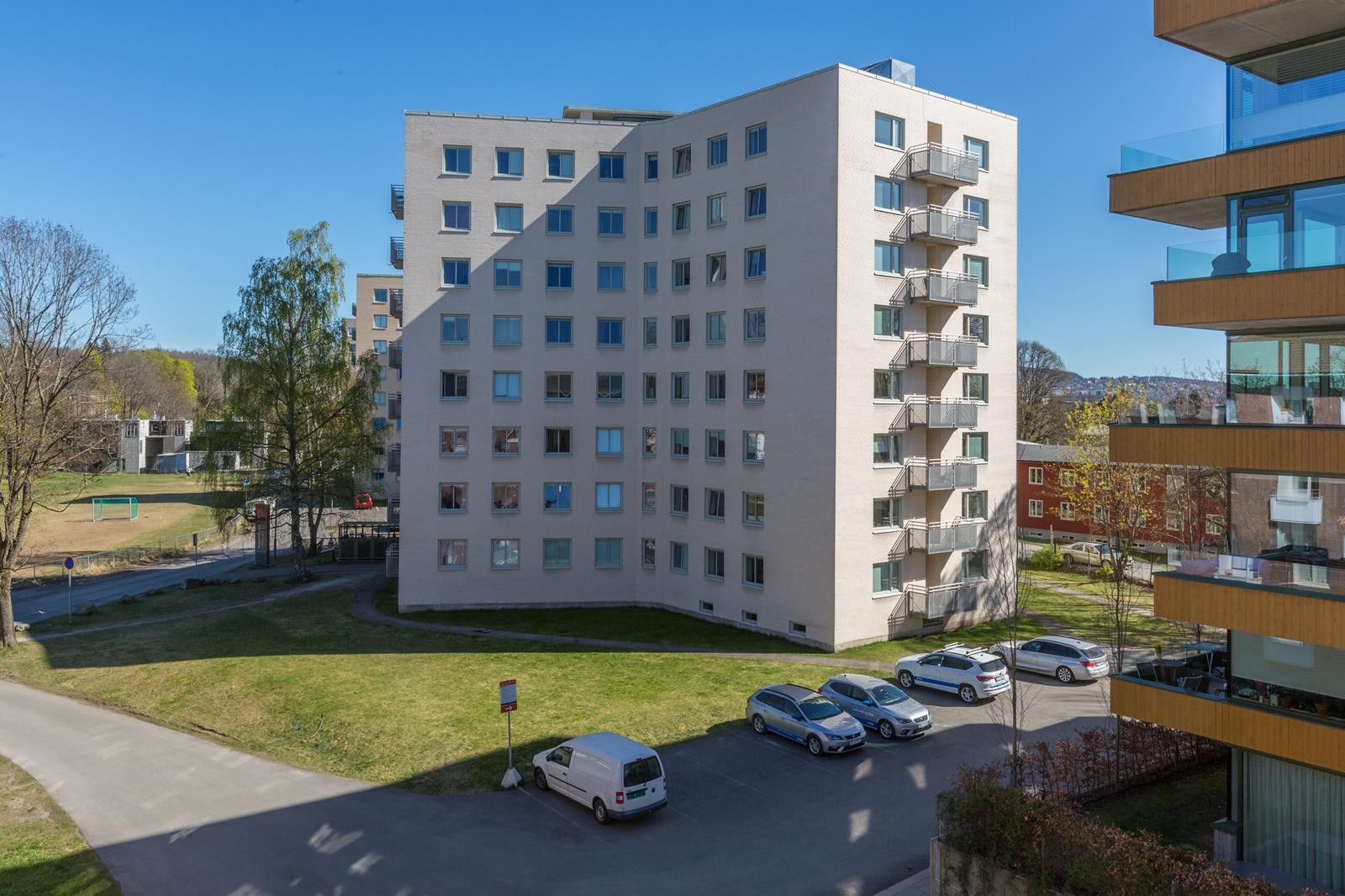 Utsikt fra balkong. Galleribilde