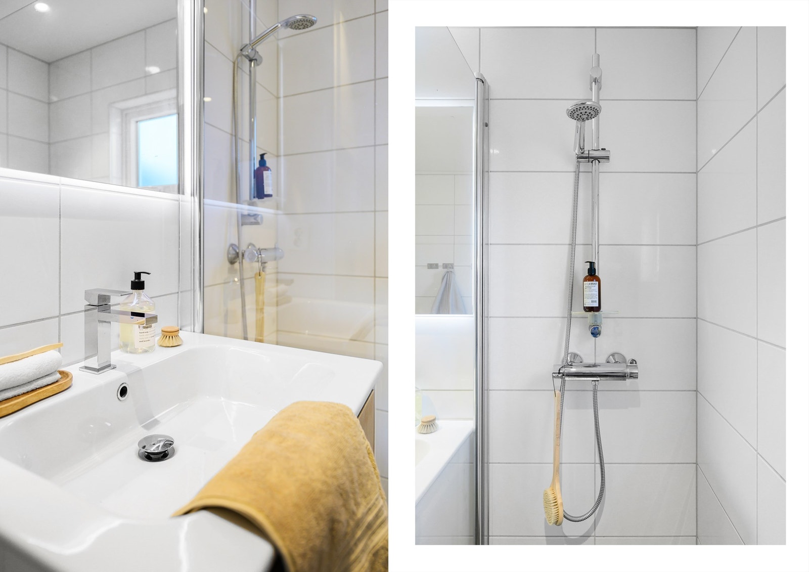 Badet er renovert i regi av borettslaget i 2019. Galleribilde