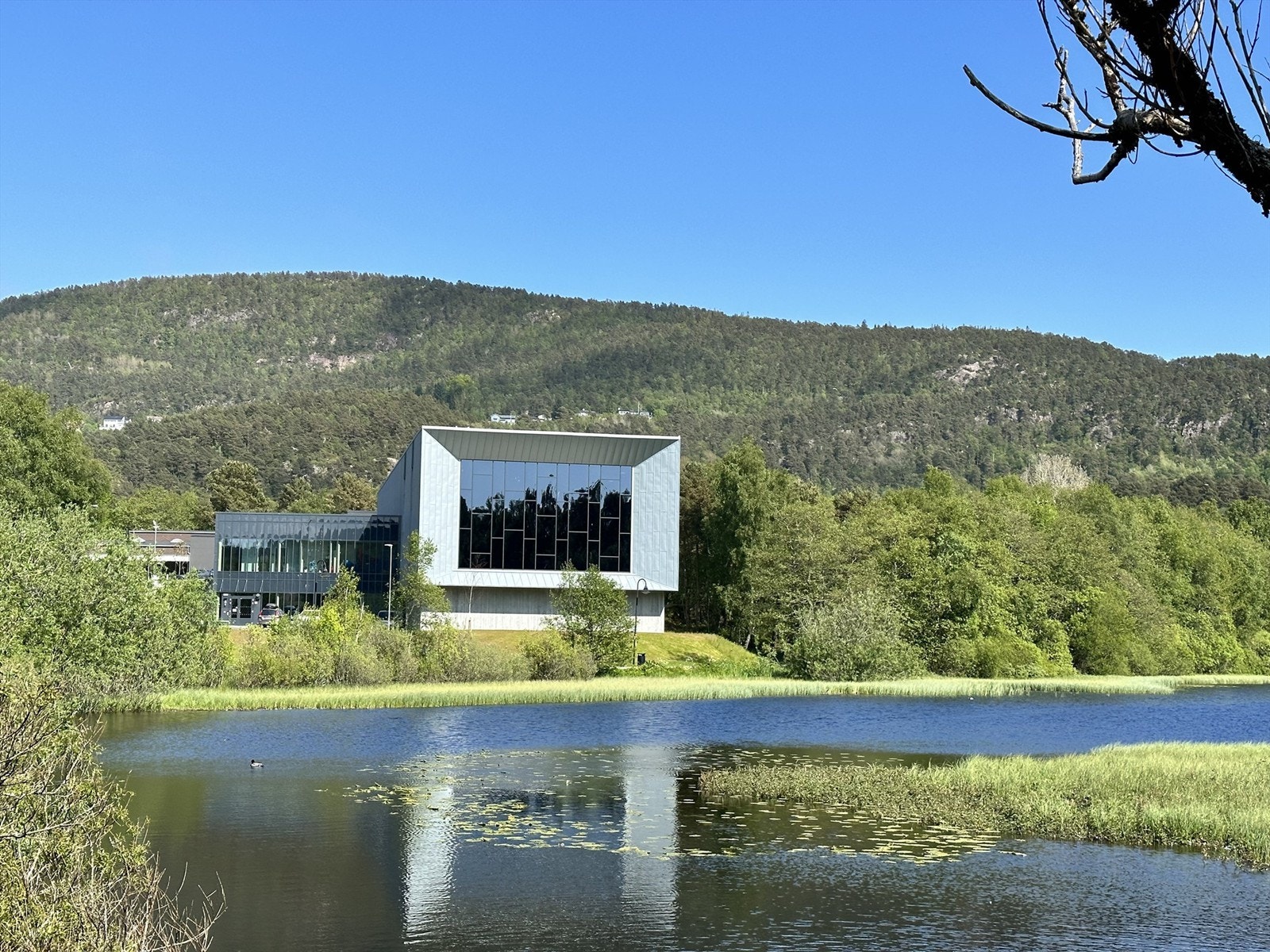 Nye badehallen ved Ortunvannet. Kun 5 minutters spasertur fra leiligheten. Galleribilde