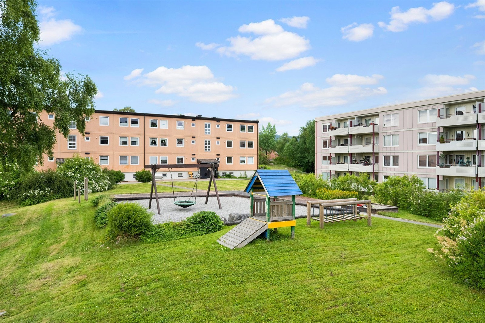 Grønne fine uteområder. Galleribilde