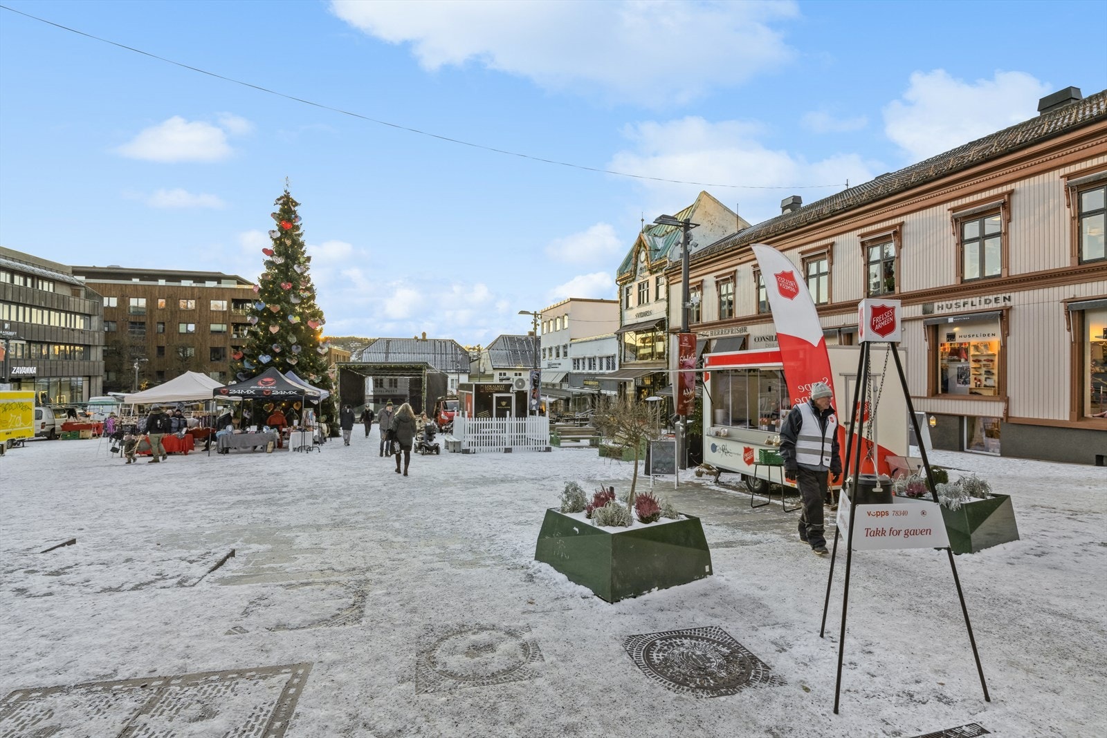 Tønsberg torv ligger like på andre siden av kvartalet. Galleribilde