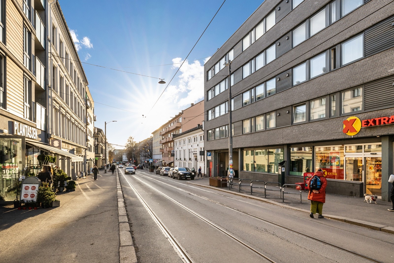 Leiligheten har en svært attraktiv beliggenhet på Bolteløkka, mellom Bislett og Adamstuen. Galleribilde