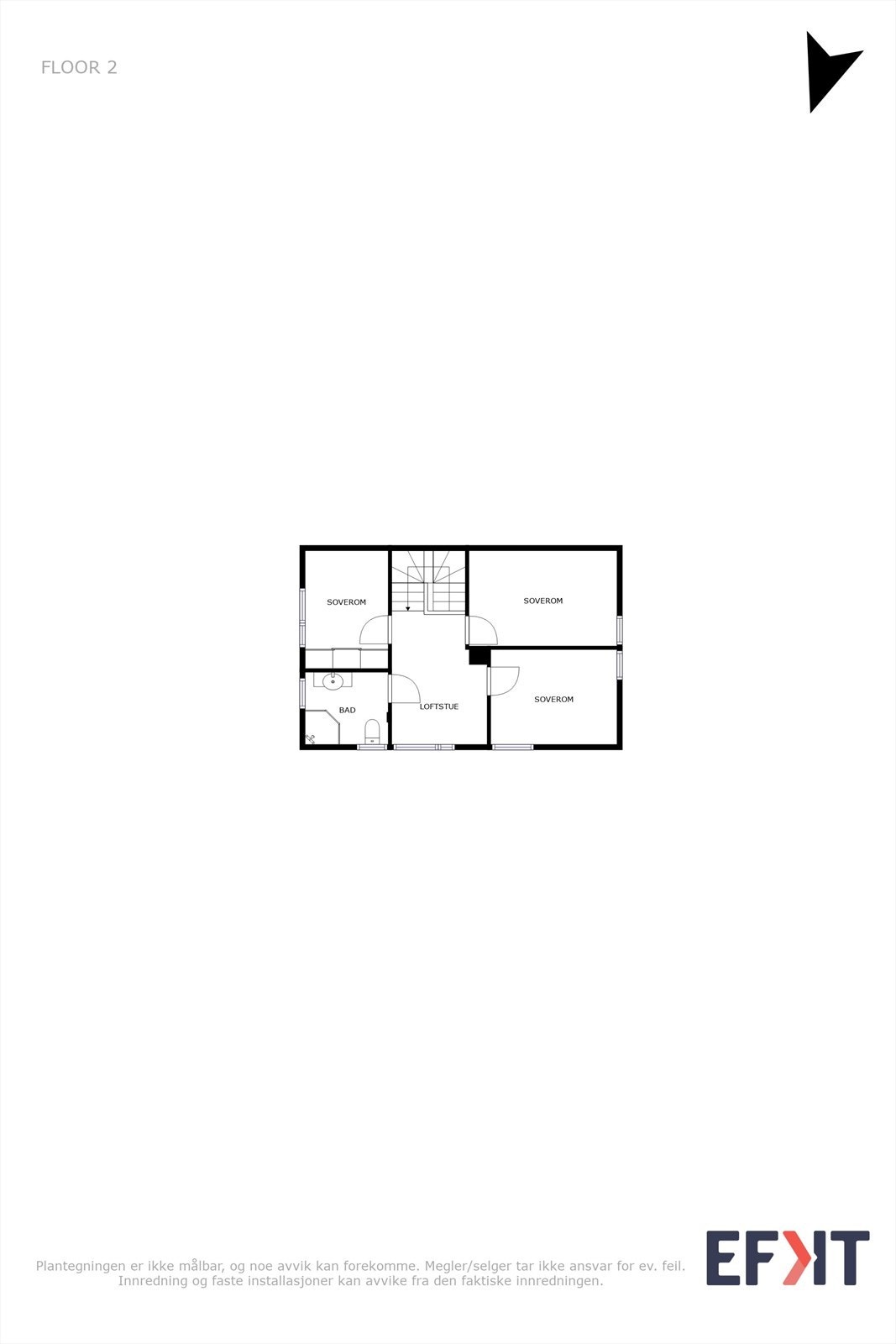 Plantegning 2. etg. Galleribilde