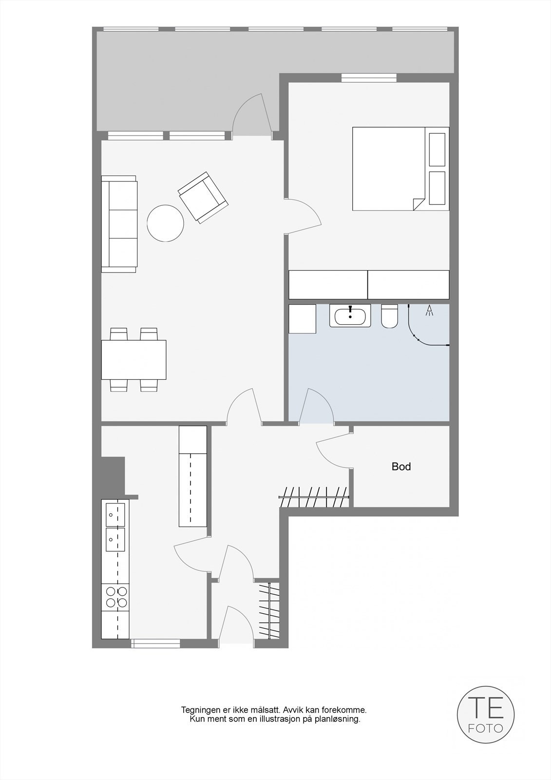 2D plantegning Galleribilde