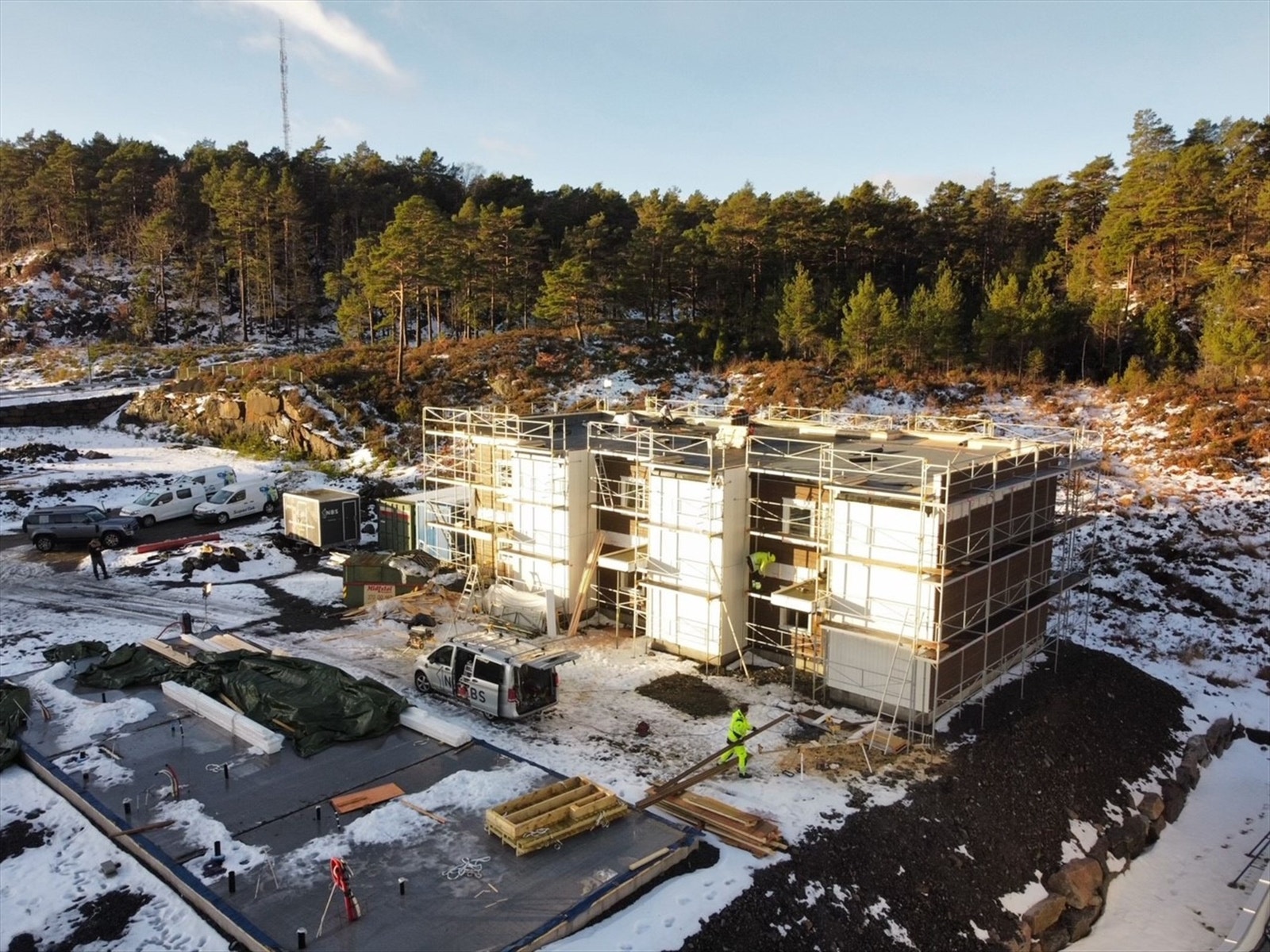 Trinn 1 og trinn 2 under bygging Galleribilde