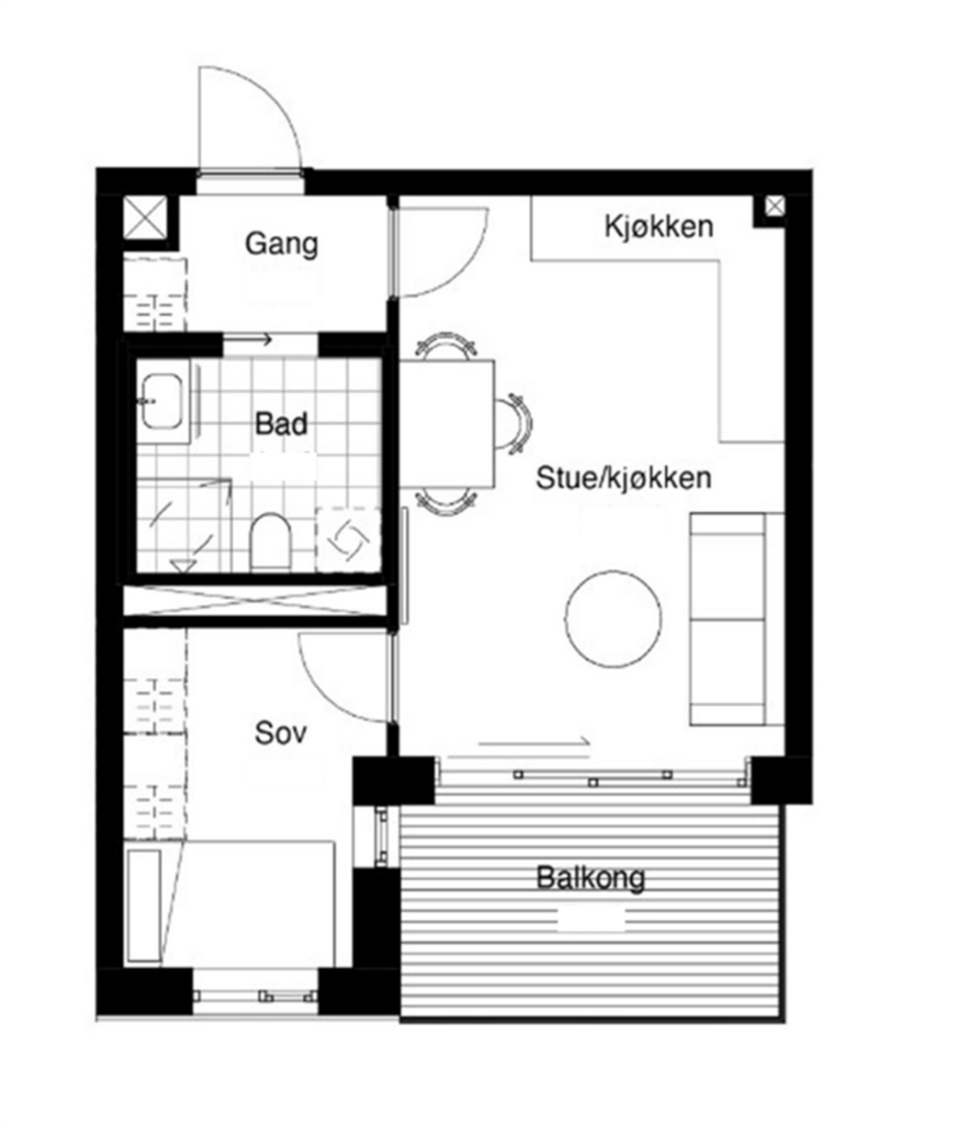 Planskisse Galleribilde