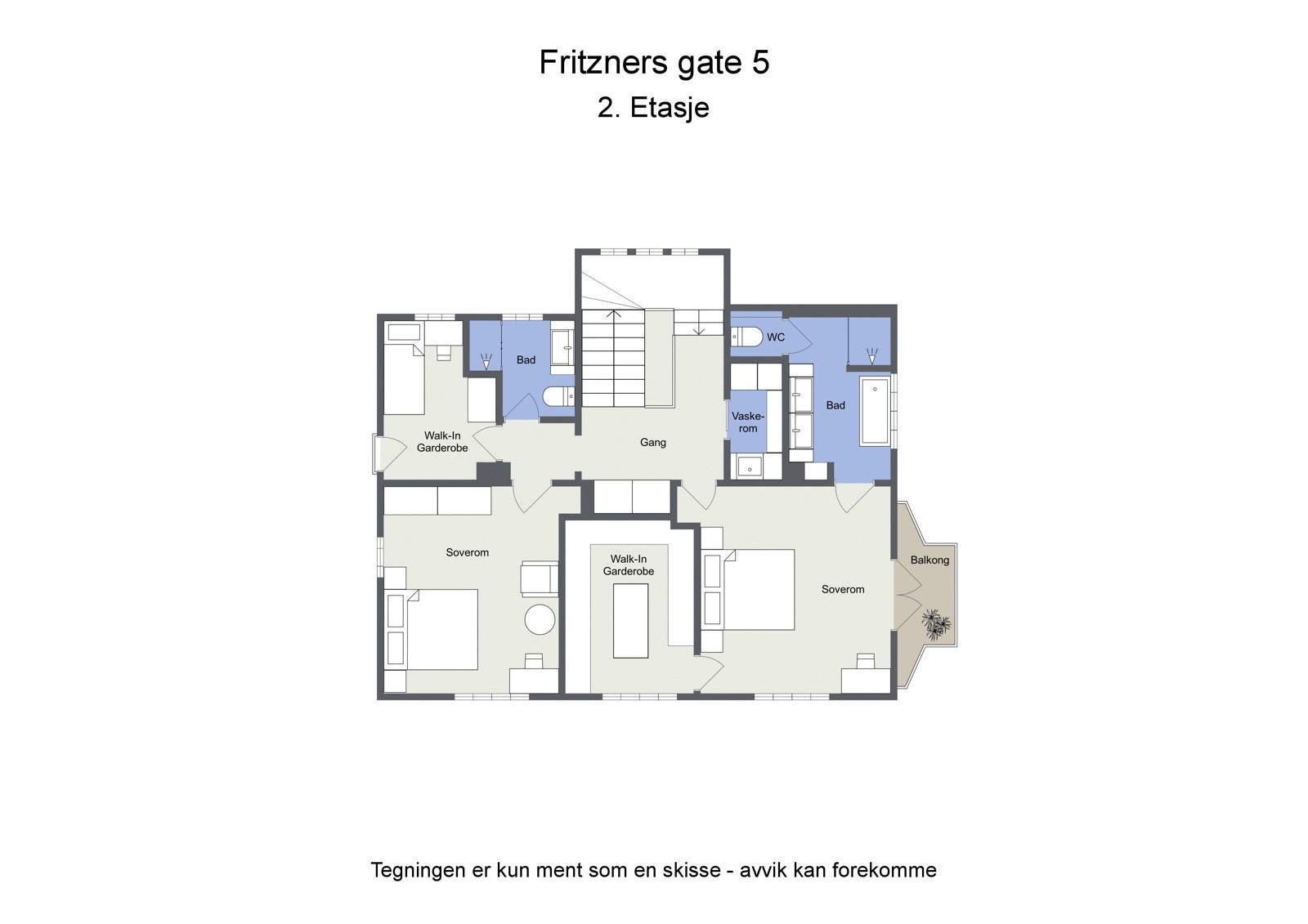 Plantegning 2. Etasje Galleribilde