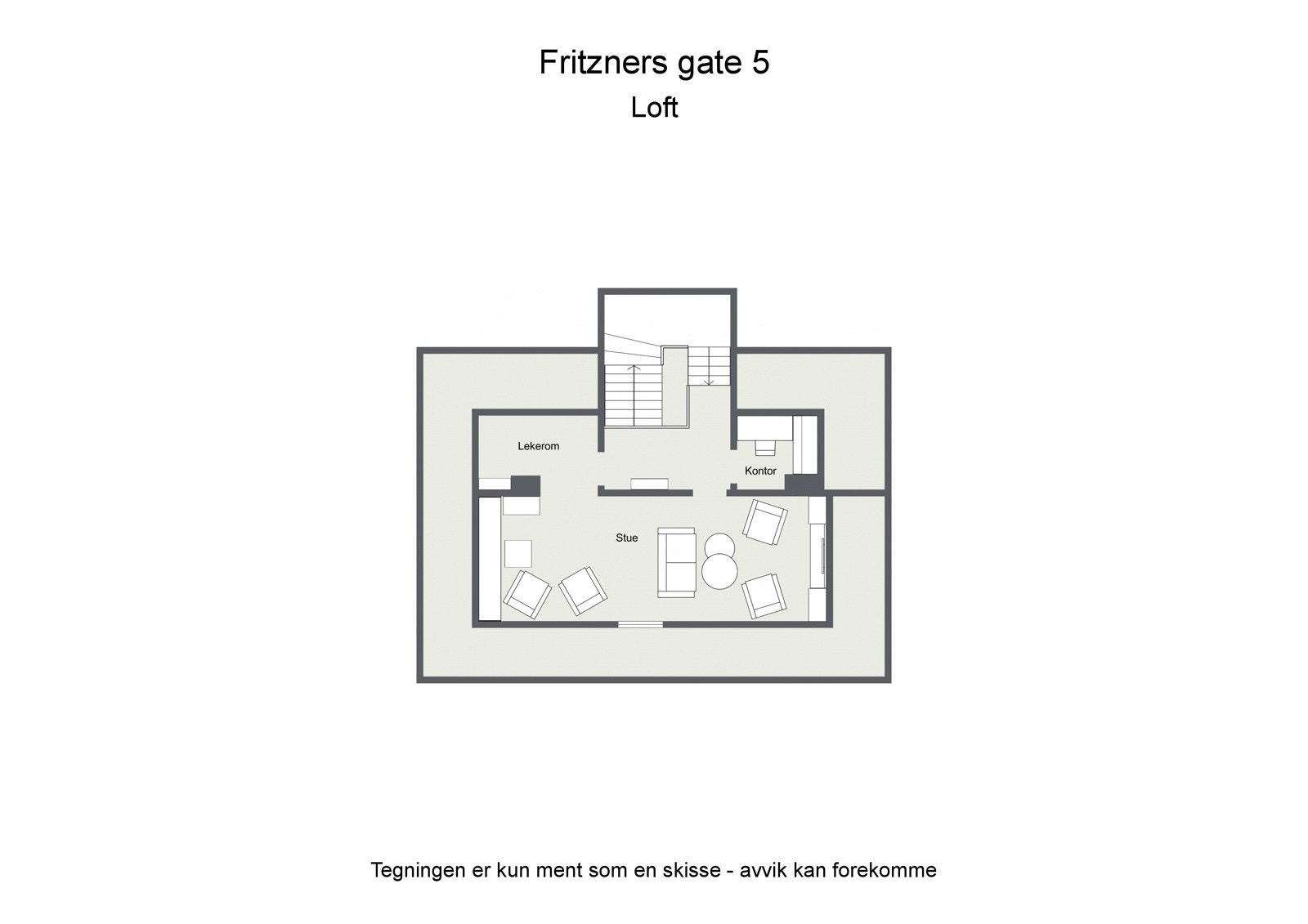Plantegning Loft Galleribilde