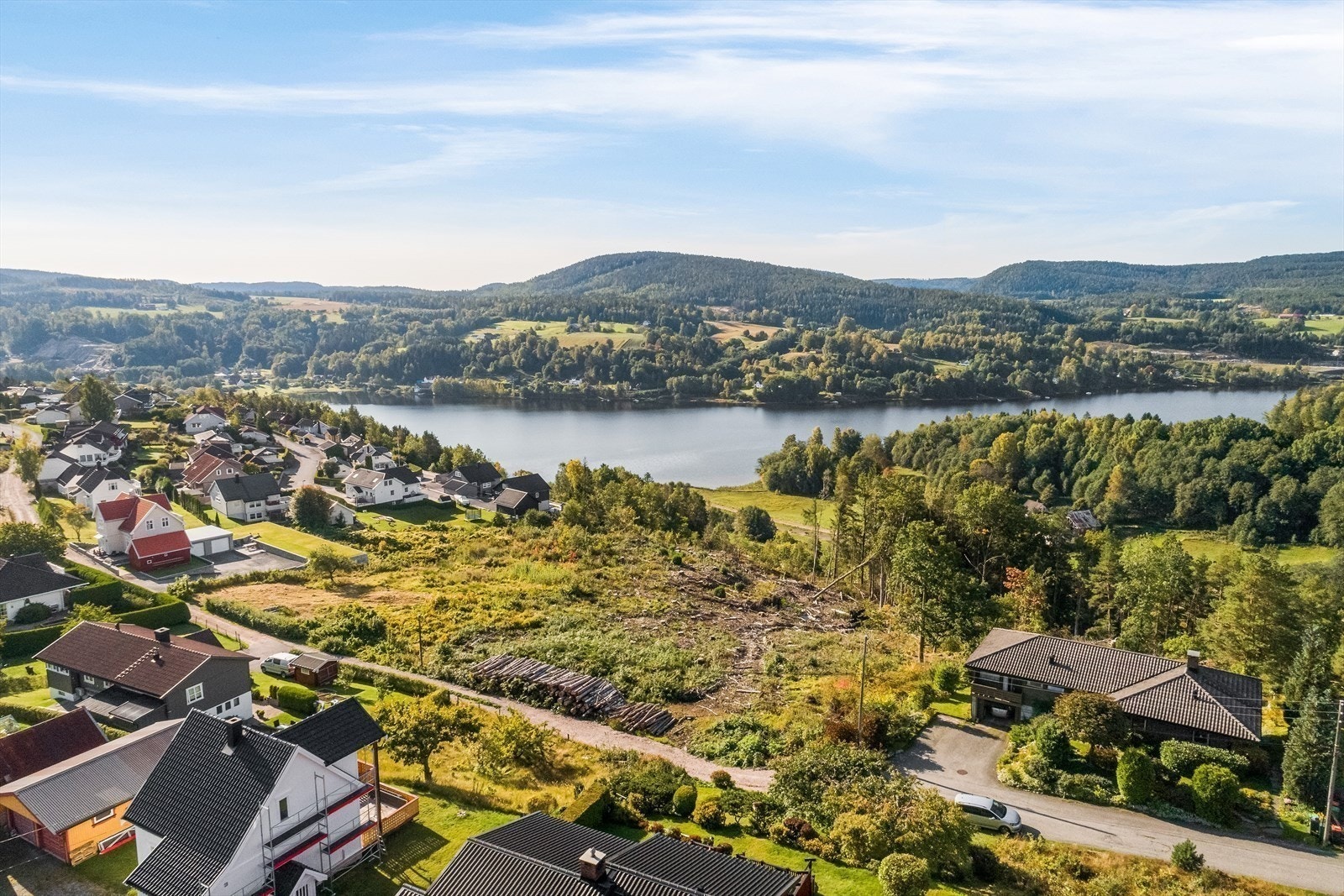 Solsida Åfoss Vest før utbygging av infrastruktur Galleribilde