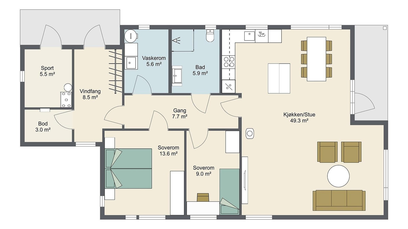 Plantegning Galleribilde