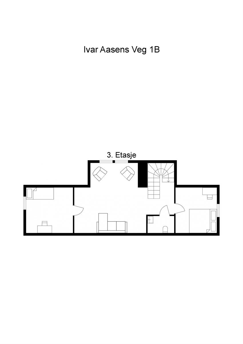 Planskisse 3. etasje Galleribilde