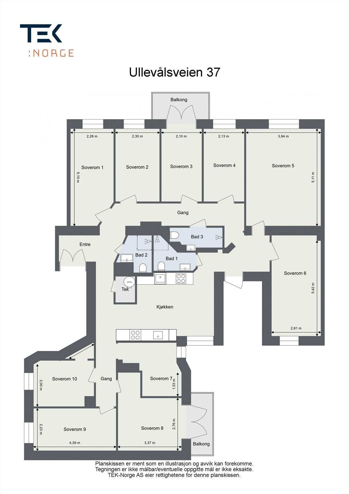 Planløsning. Galleribilde