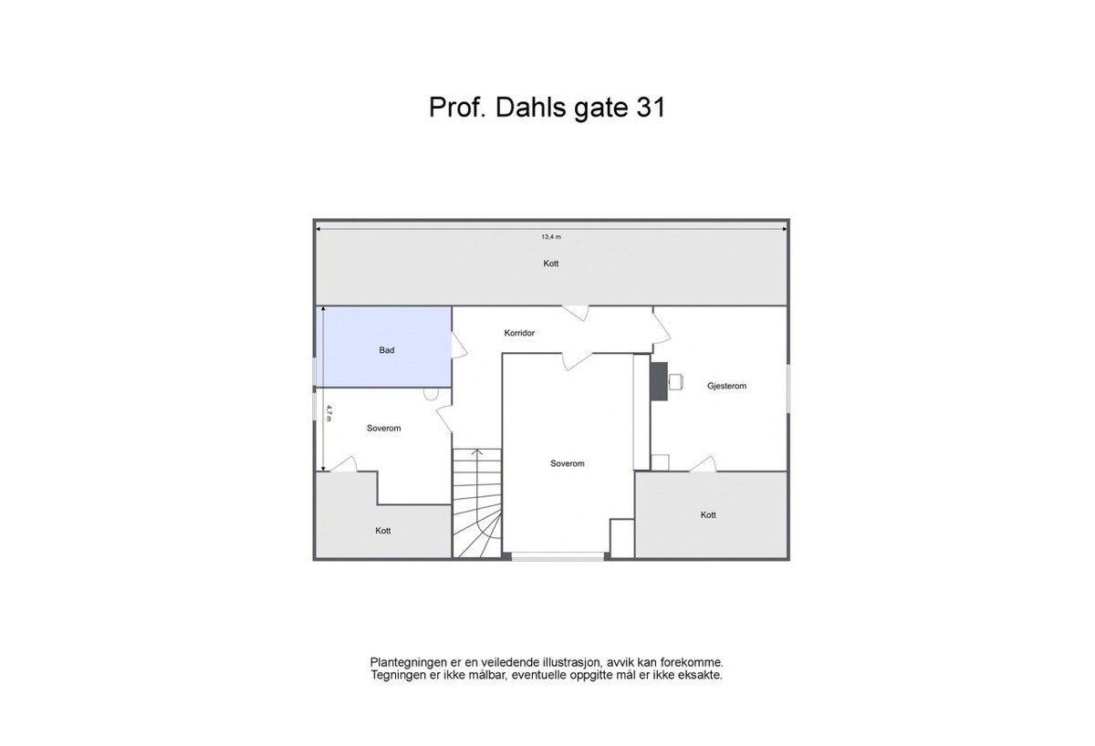 Plantegning 3.etasje. Galleribilde