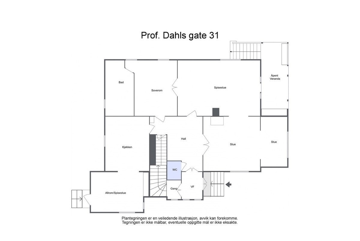 Plantegning 1.etasje. Galleribilde