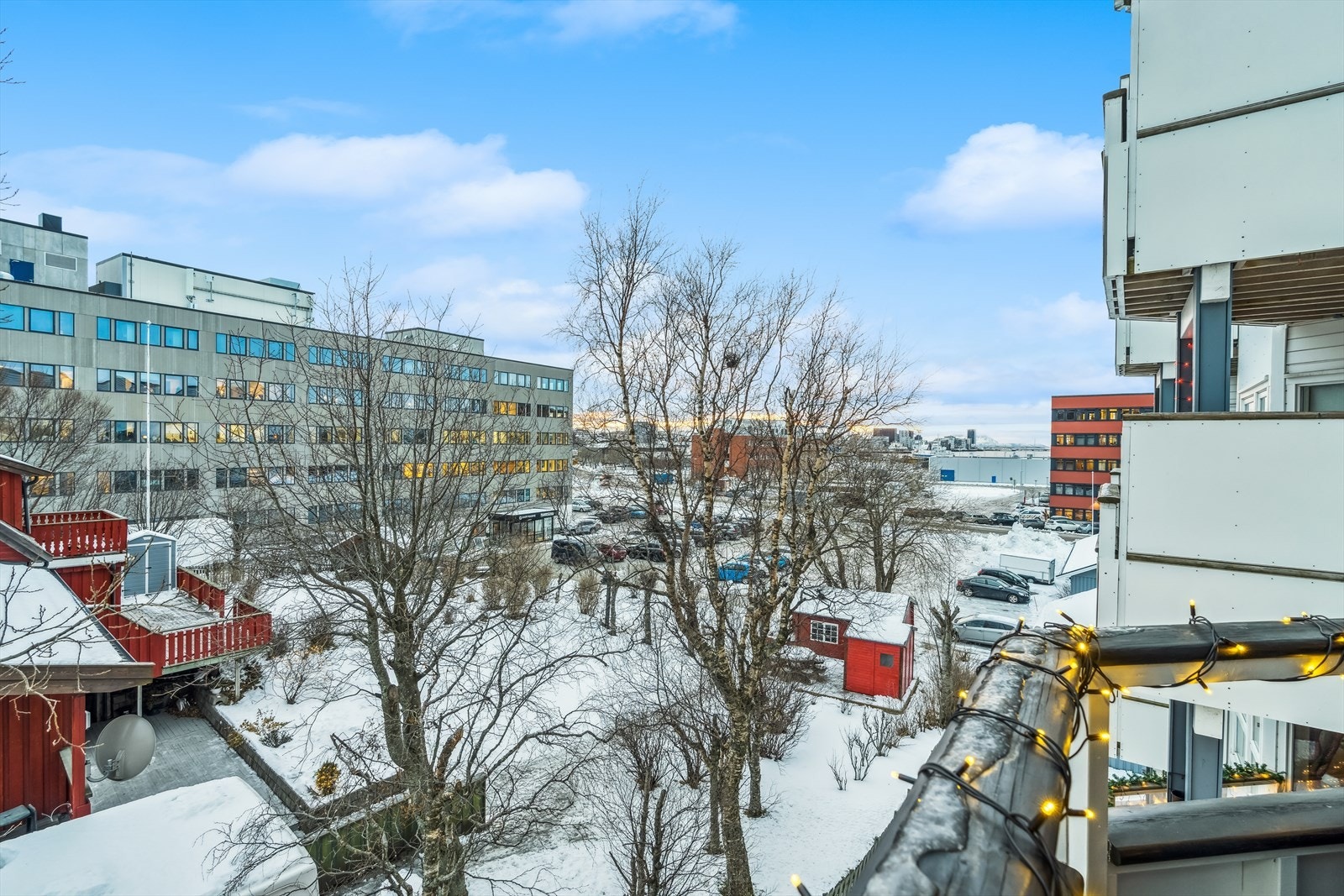 Utsikt fra balkongen Galleribilde