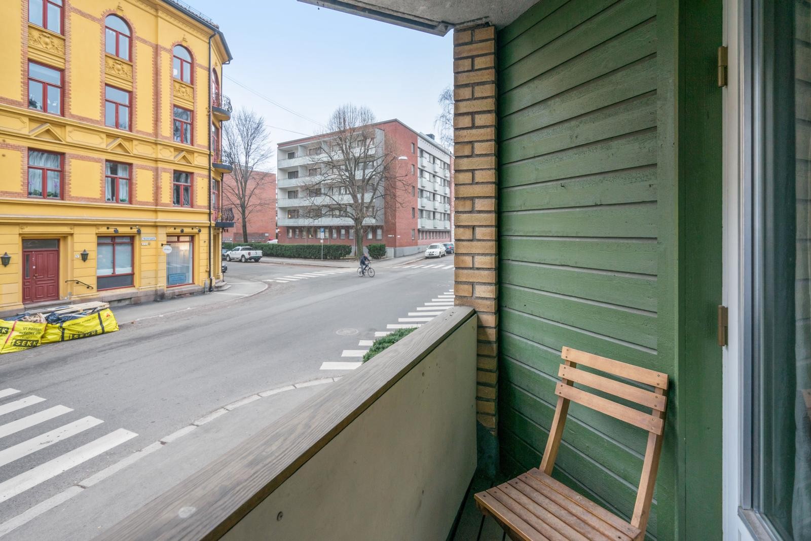Utsikt fra balkong Galleribilde