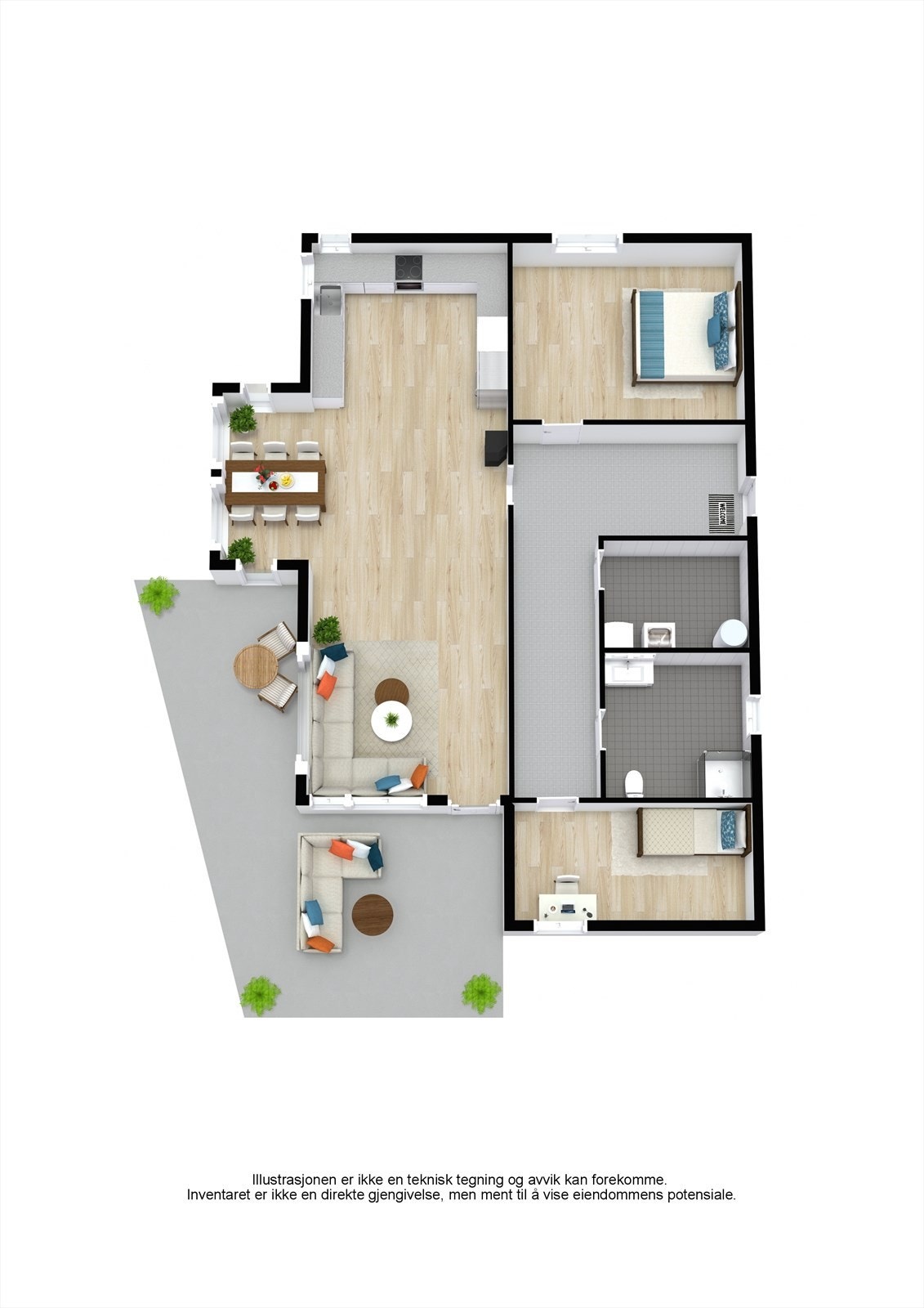 Plantegning Galleribilde