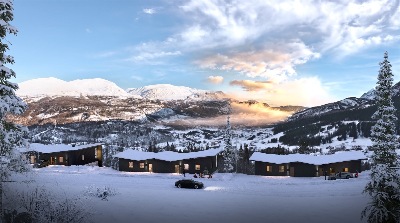 Skarsnuten 905 - Lodge er beliggende med Hemsedals kanskje aller råeste panoramautsikt! Galleribilde