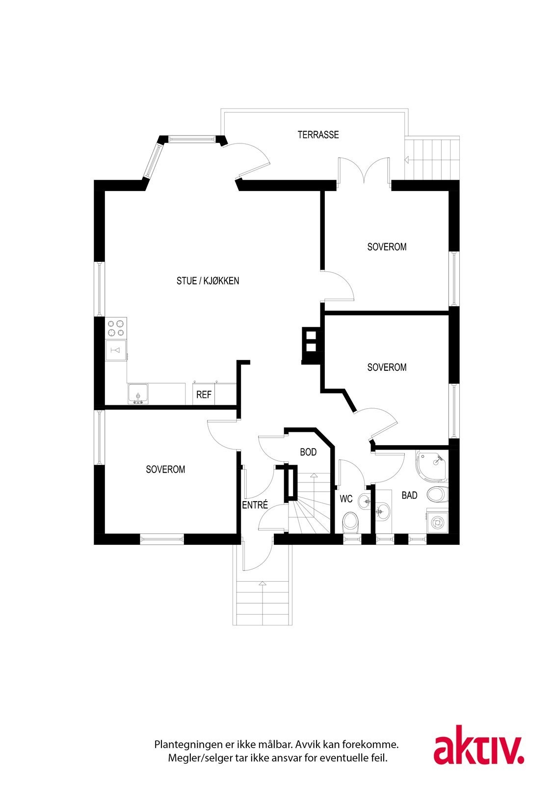 Plantegning 1.etasje Galleribilde