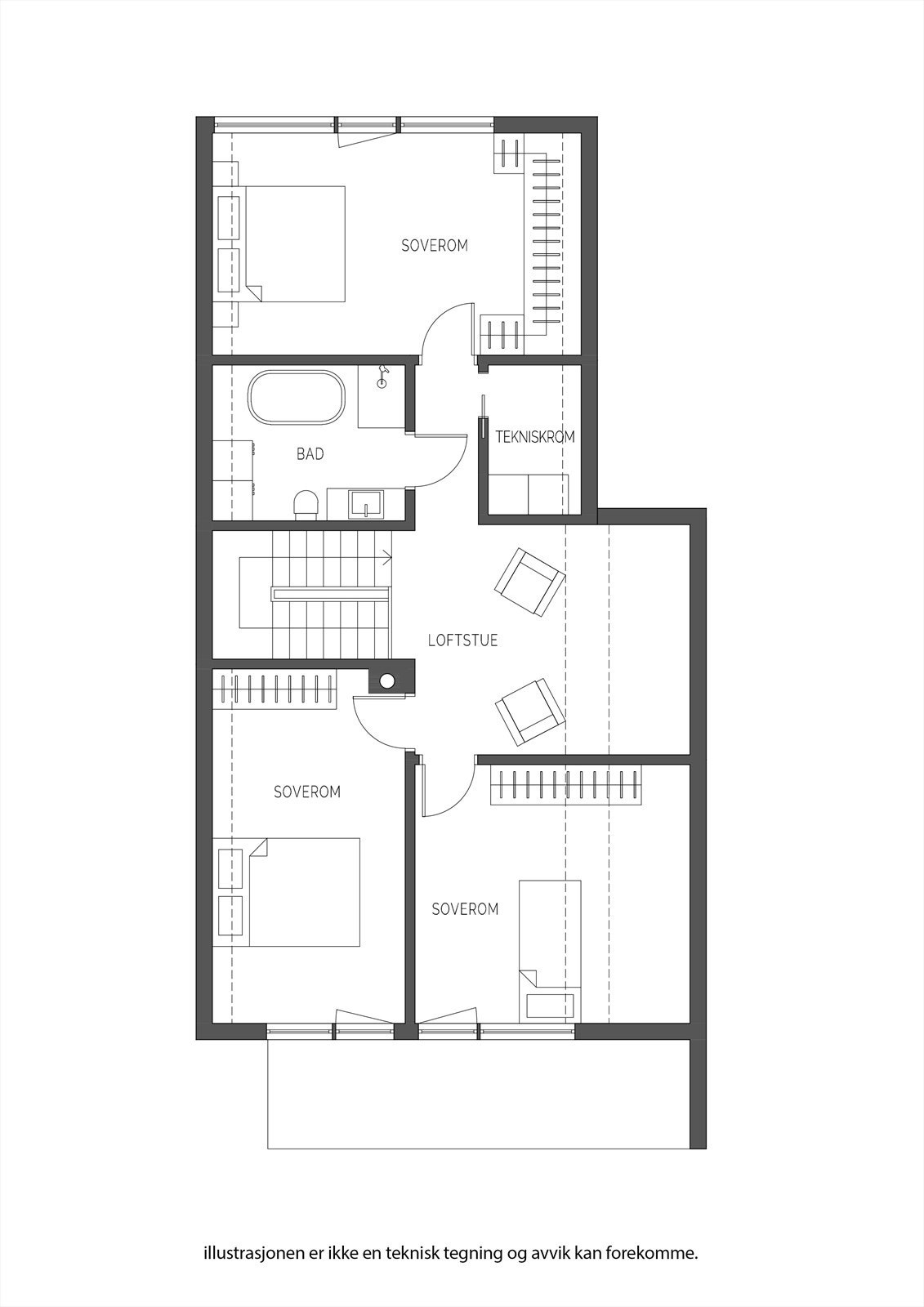 plantegninger C etg 3 Galleribilde