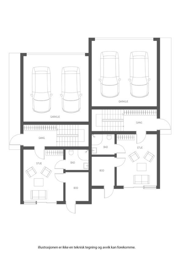1. etg A og B Galleribilde