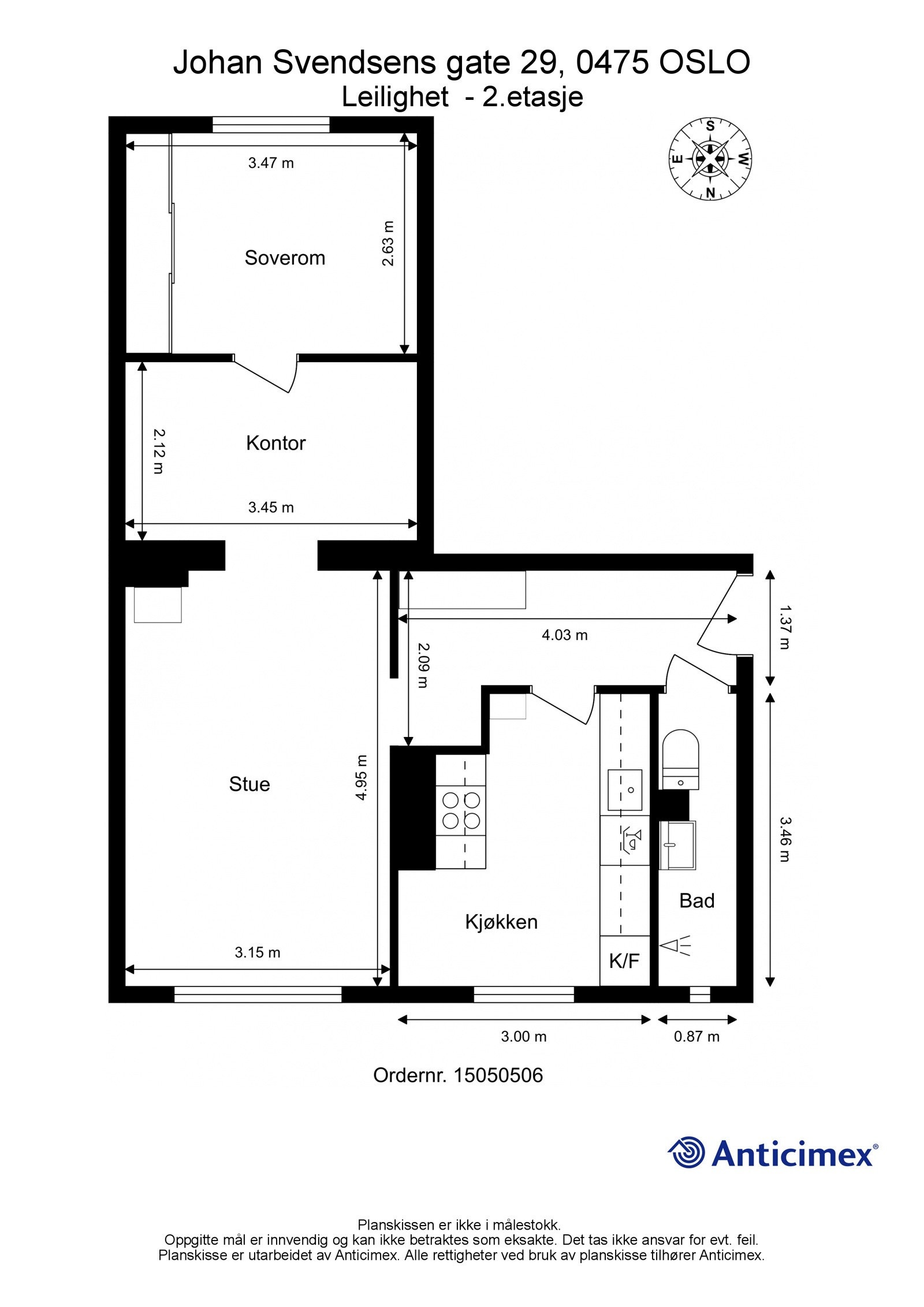 Leiligheten disponerer en loftsbod på ca. 12m² gulvflate og en kjellerbod på ca. 10m². Galleribilde