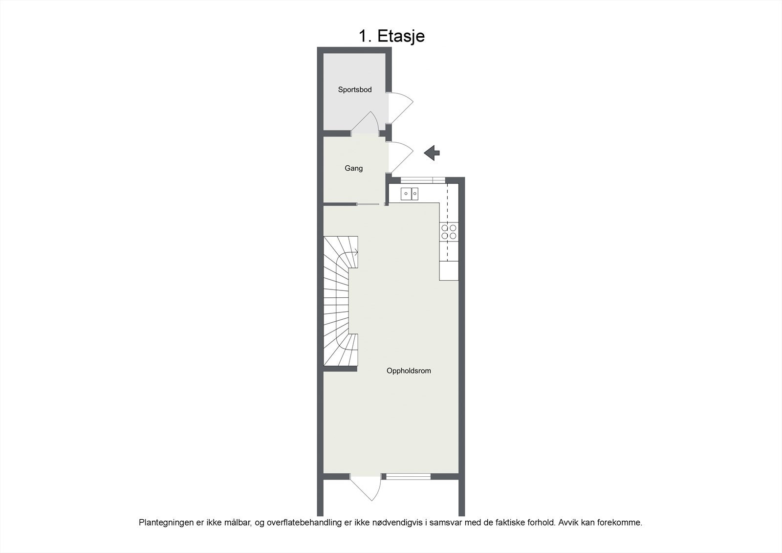 Plantegning 1. etasje. Galleribilde