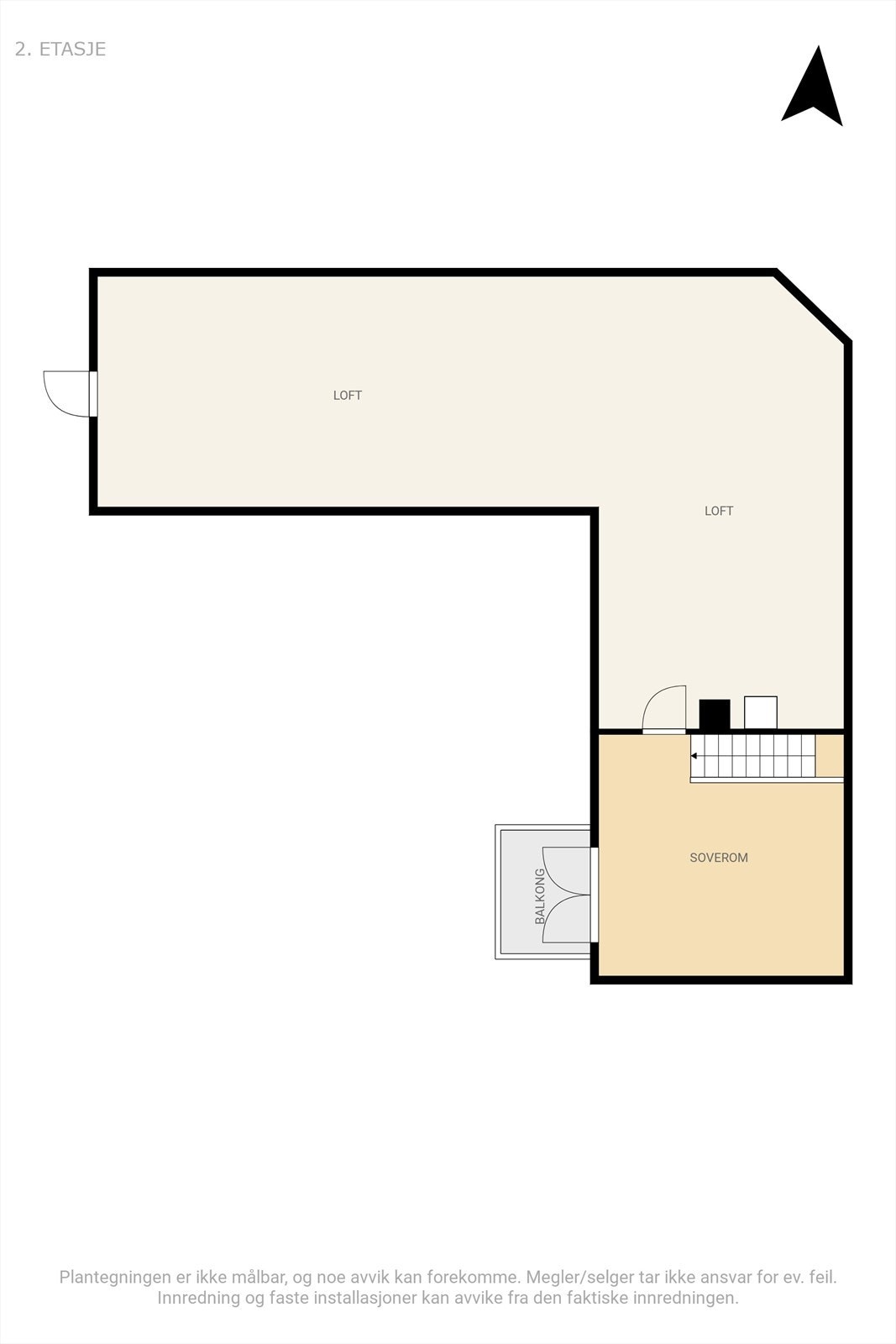 Plantegning 3. etasje. Galleribilde