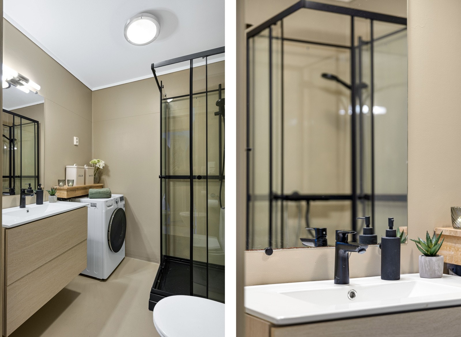 Badet ble overflateoppusset i 2021, og i 2023 ble det satt inn nytt, moderne dusjkabinett. Galleribilde