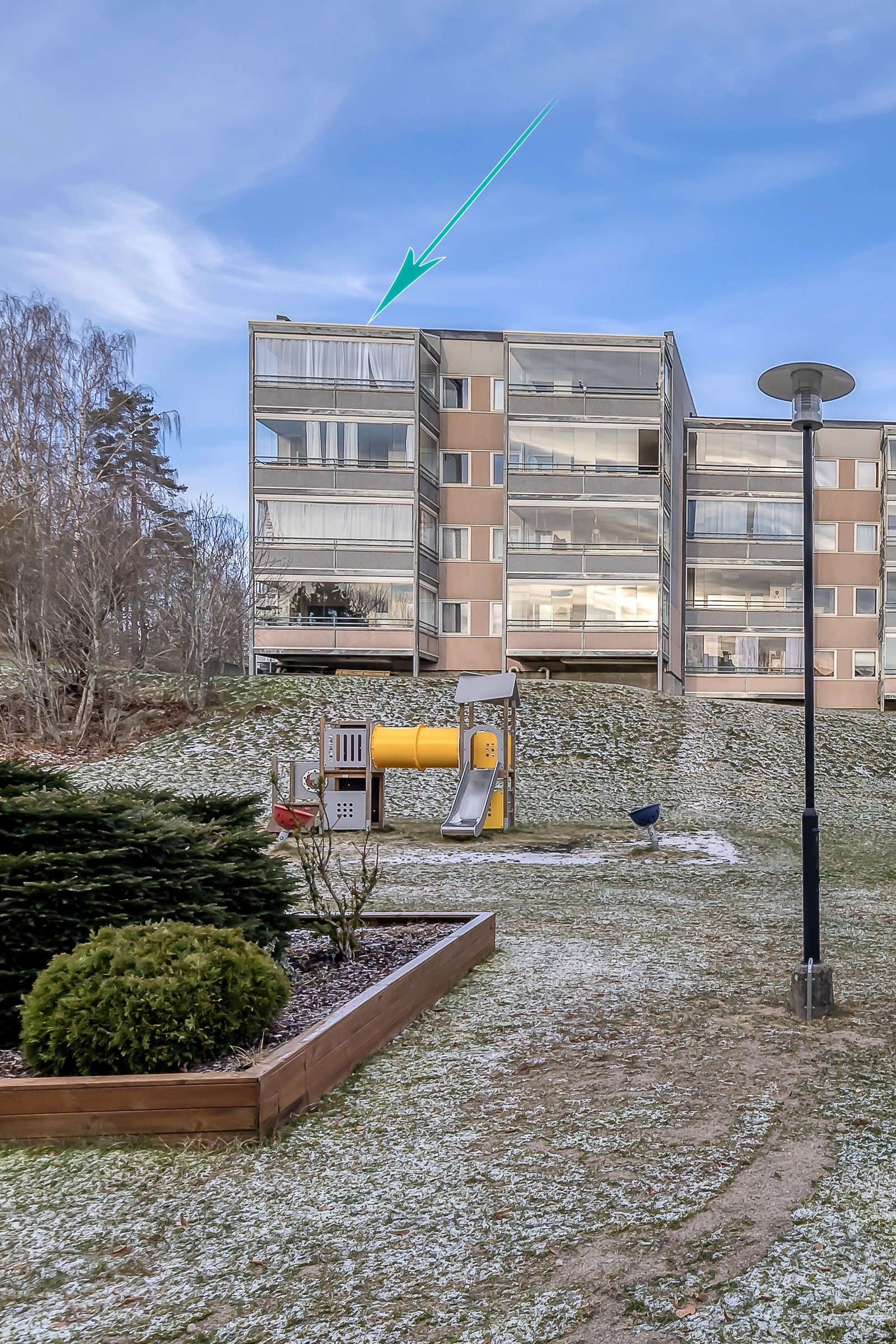 Barnevennlige og koselige uteområder i borettslaget Galleribilde
