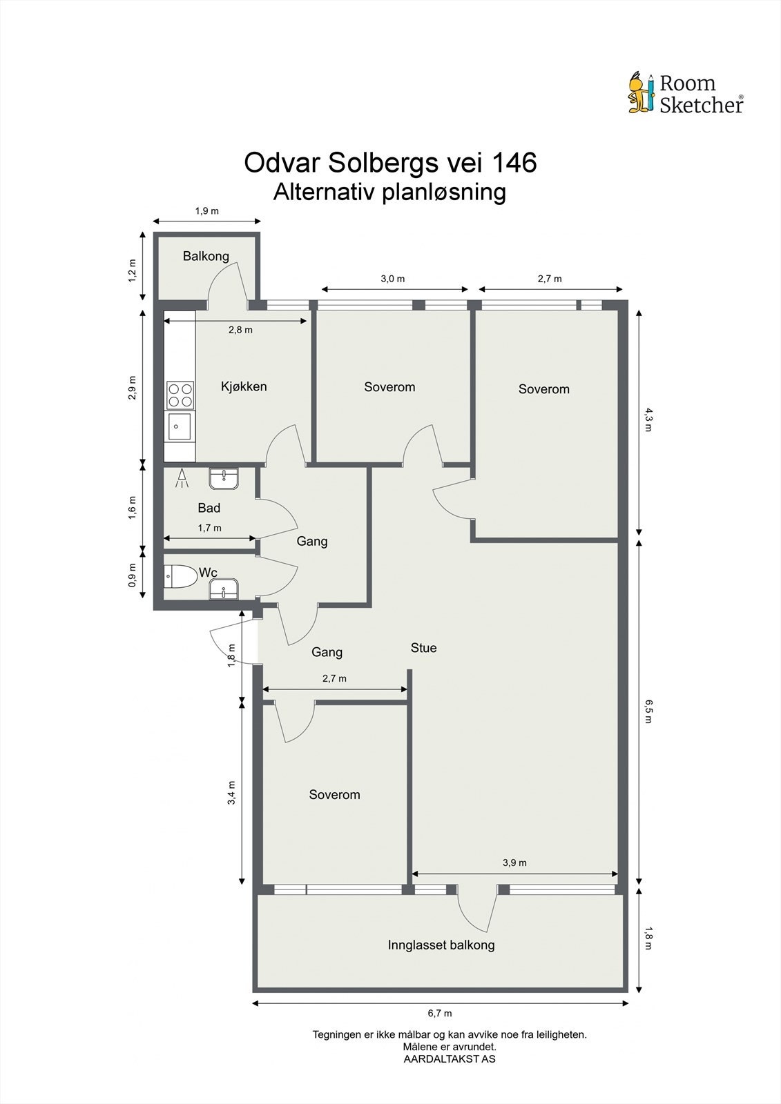 Alternativ planløsning Galleribilde