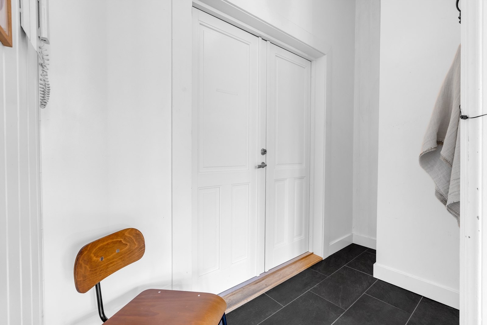 Entredøren er ny fra 2017 og ble byttet i regi av borettslaget Galleribilde