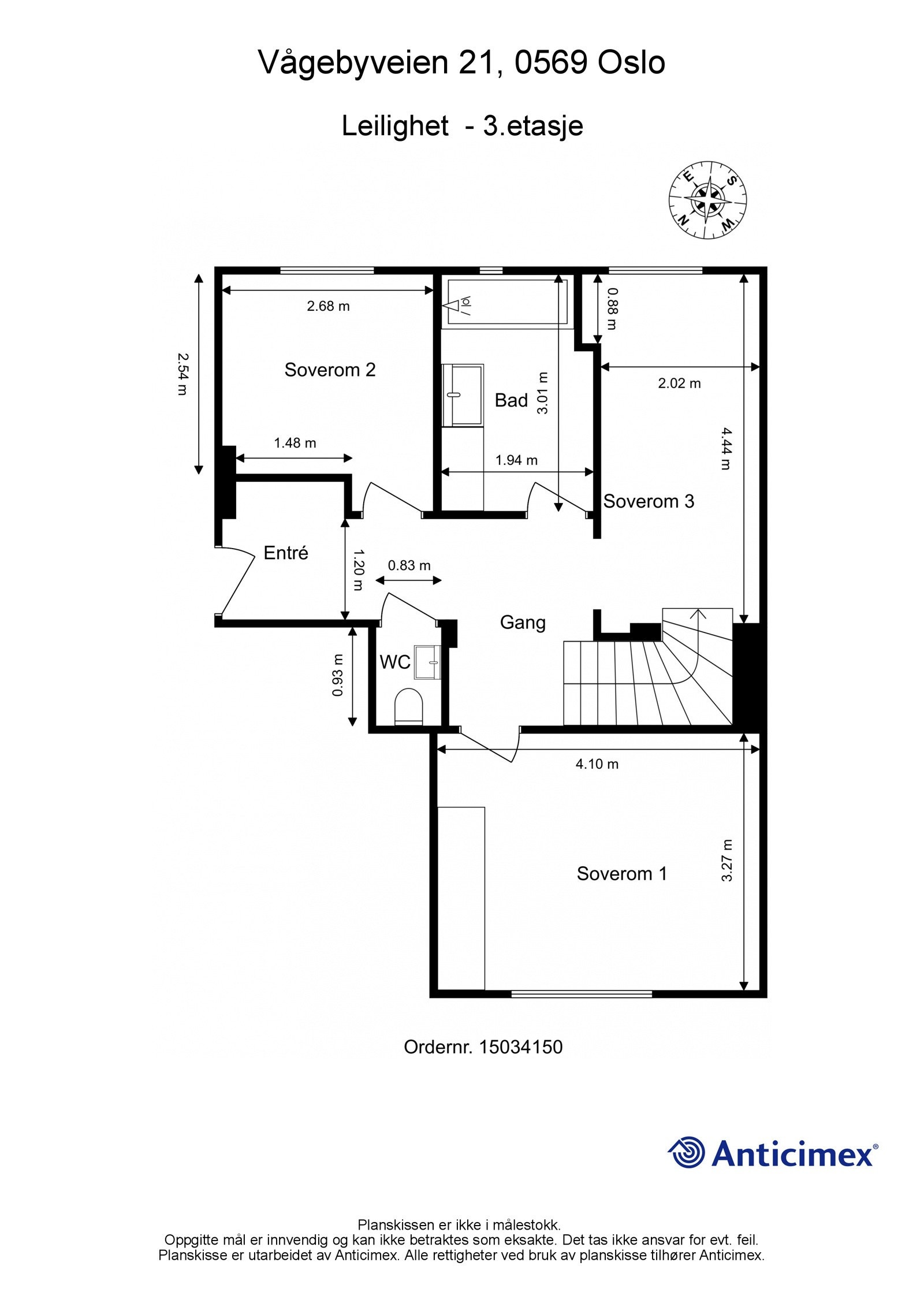 - Plantegning leilighetens 1. etasje - Galleribilde