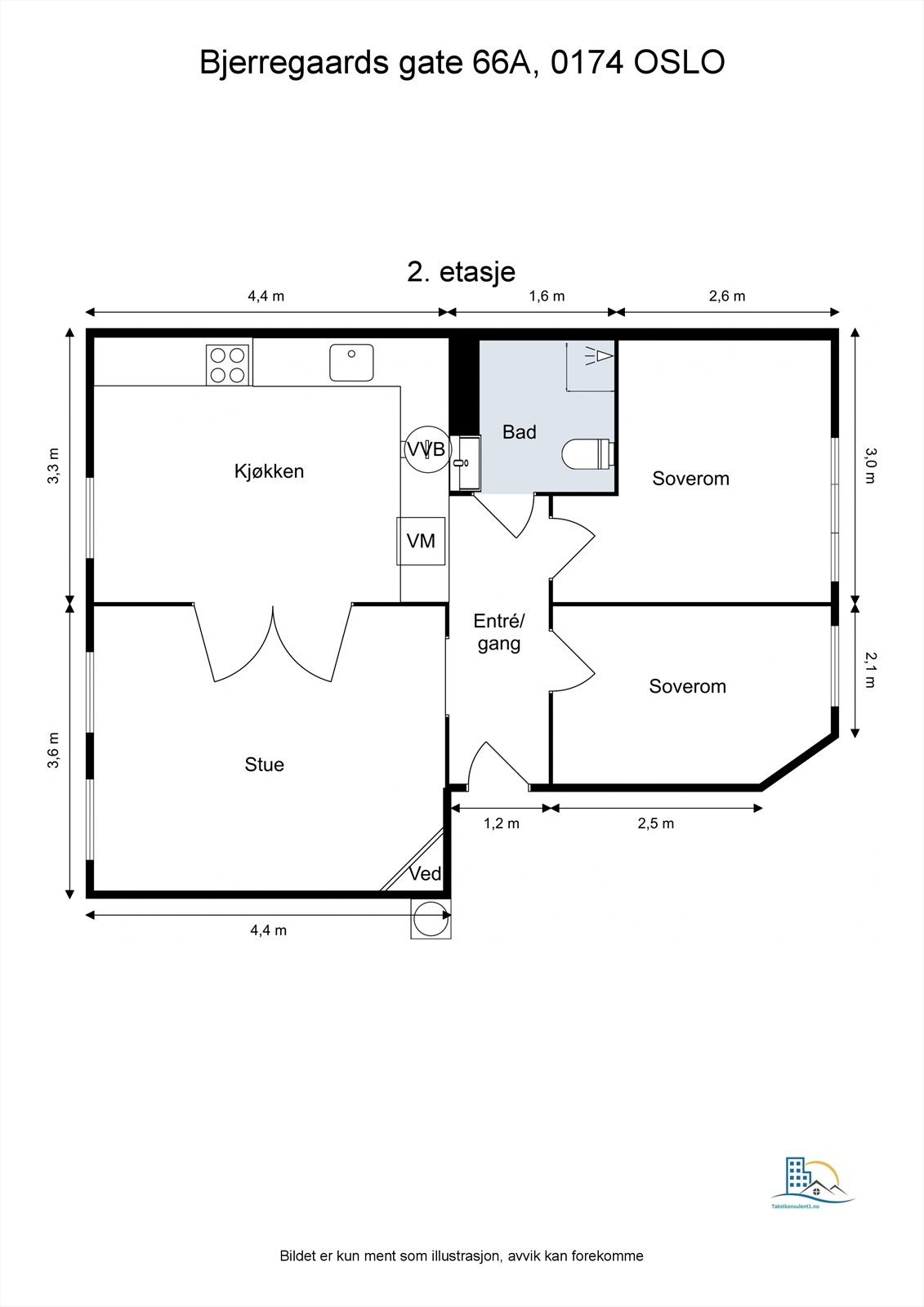 Plantegning til orientering. Galleribilde