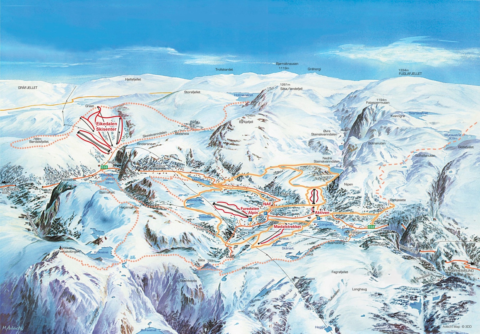 Kart over området Galleribilde