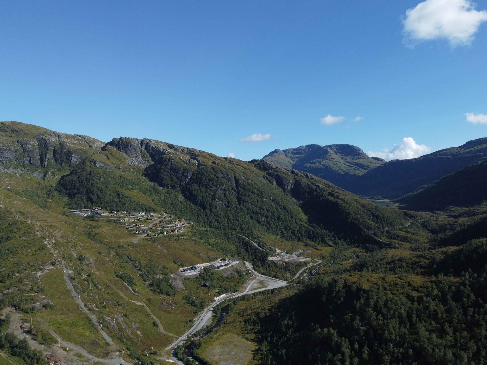 Området sett fra luften. Galleribilde