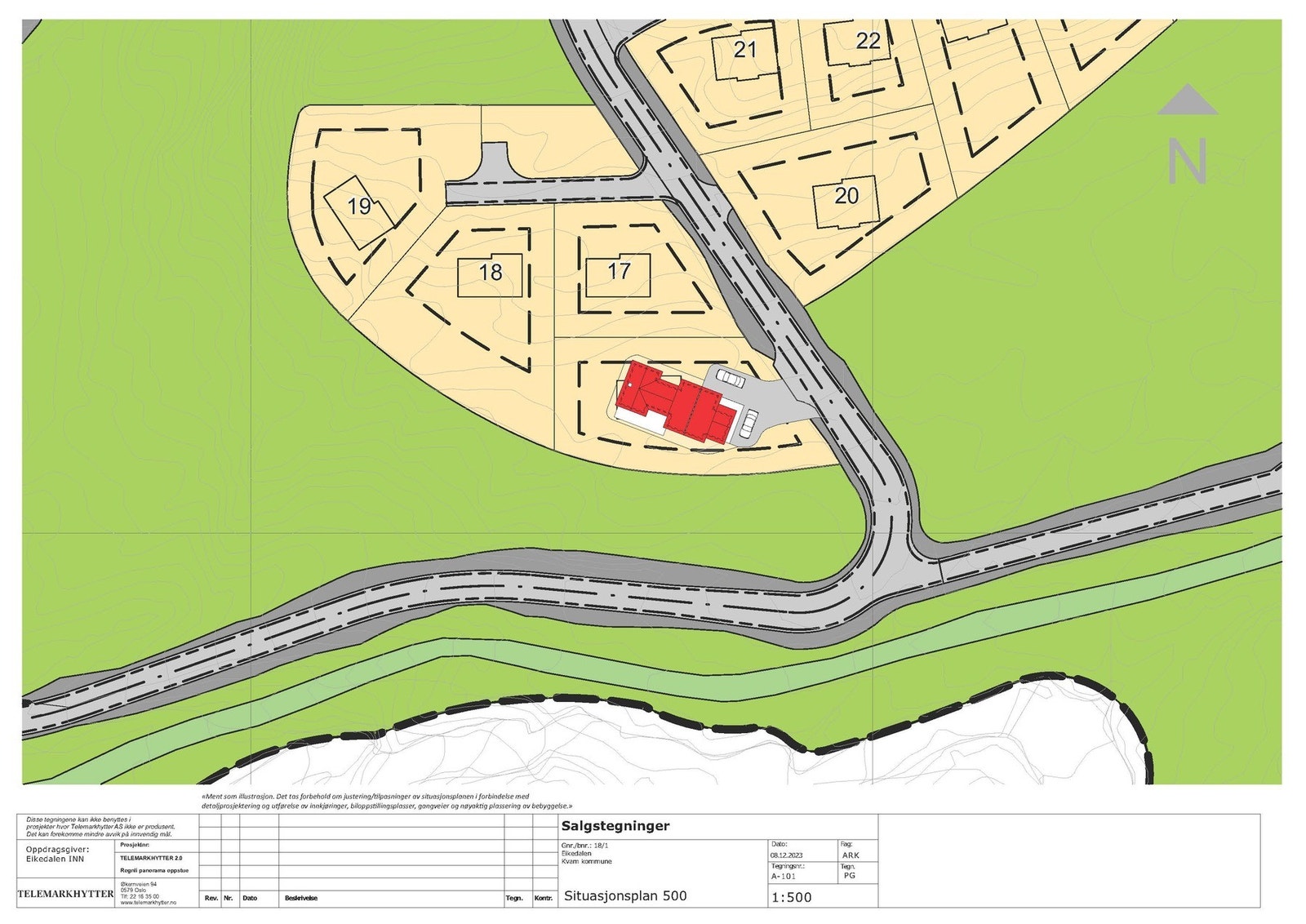 Situasjonsplan, tomt 16 /Felt 4 Galleribilde
